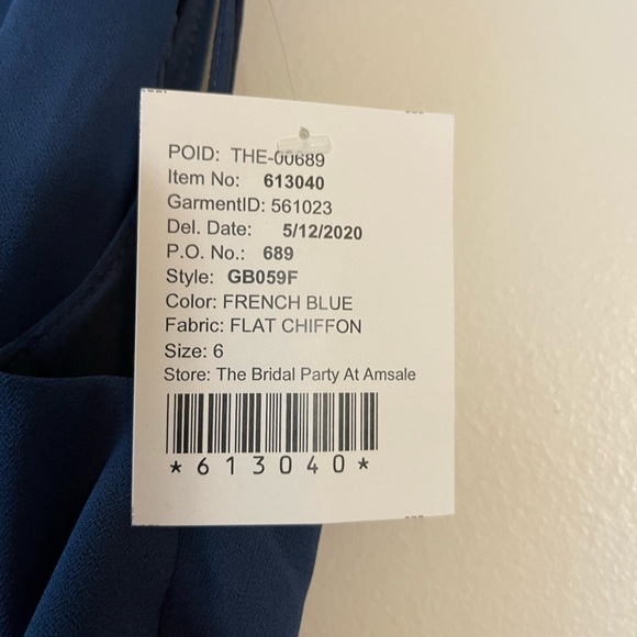 Amsale Trudy Bridesmaid dress blue - Picture 6 of 10